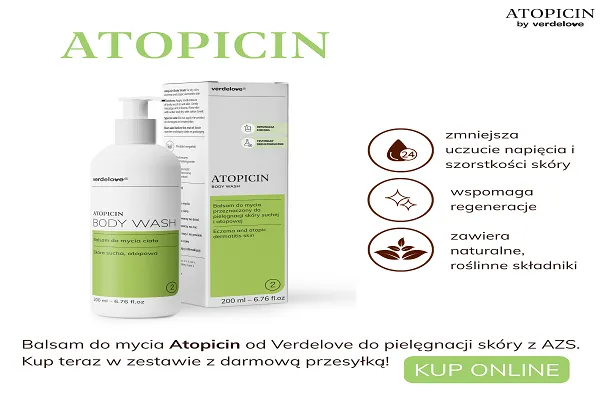 Balsam do mycia Atopicin na skórę z azs