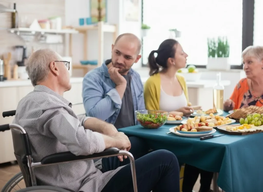 przygotowując posiłki w domu seniora